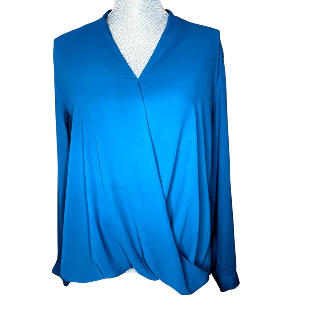 Mossimo XL teal  long sleeve top , v neckline
